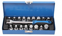 Набор для маслосливных пробок RF-33111518 3/8" 18пр в метал. кейсе ROCK FORCE /1